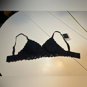 NWT Momanda 36DD black lace bra adjustable straps